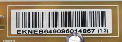 KIT DE TARJETAS PARA TV LG / MAIN EBT66214402 / EAX68253605(1.1) / FUENTE EAY64908601 / LG975T-18U1 / T-CON 6871-5496A / 6870C-0759B / 5496A PANEL NC750DQE-AAGR3 / MODELO / 75UM6970PUB.BUSYL0R / 75UM6970PUB - Imagen 4
